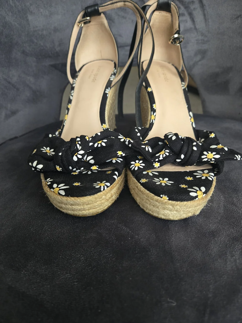 kate spade black espadrille